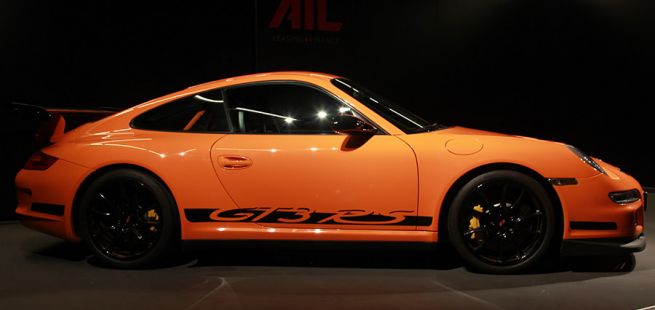 Porsche 911 997 GT3 RS Orange Seitenansicht
