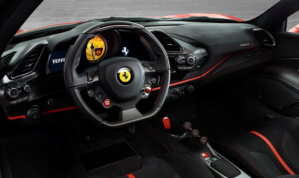 Ferrari 488 pista Cockpit
