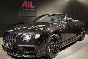 Bentley Continental Supersports Convertible schwarz schräg links vorne