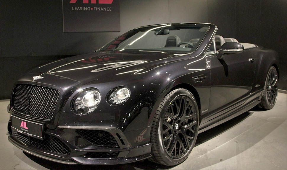 Bentley Continental Supersports Convertible schwarz links schräg vorne