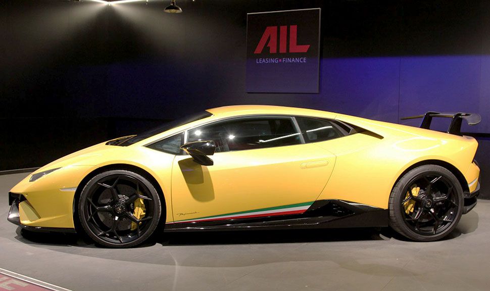 Lamborghini Huracán Performante LP640-4 gelb Seitenansicht