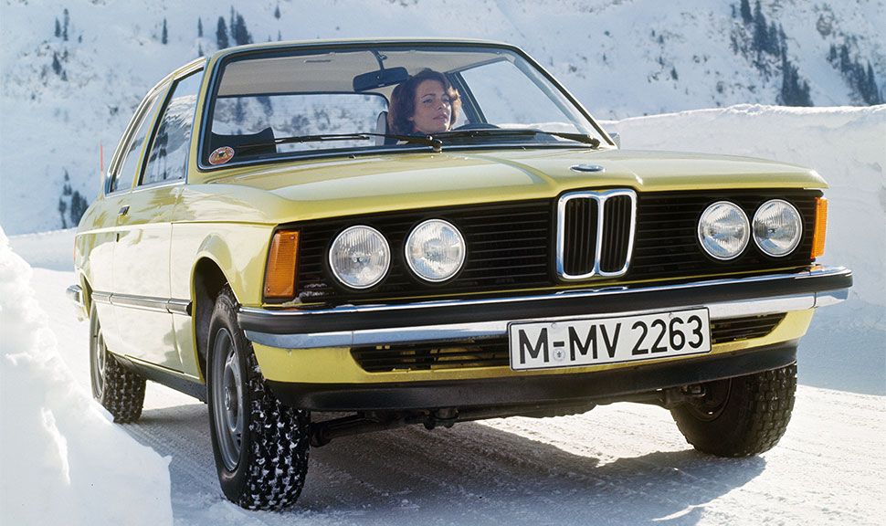 Der BMW 3er E21 im Schnee