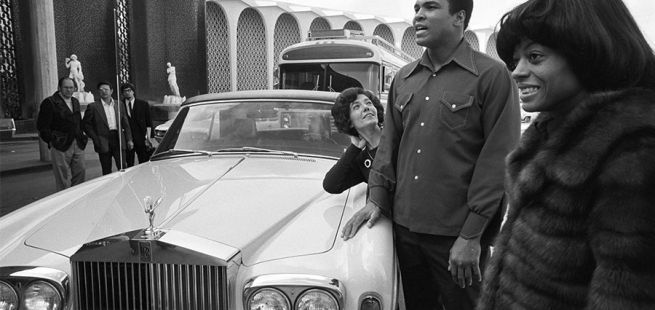 Muhammad Ali mit seinem Rolls-Royce