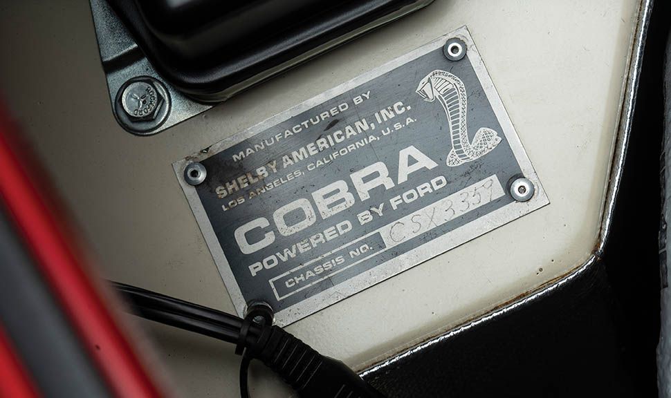 Shelby Cobra Detailaufnahme